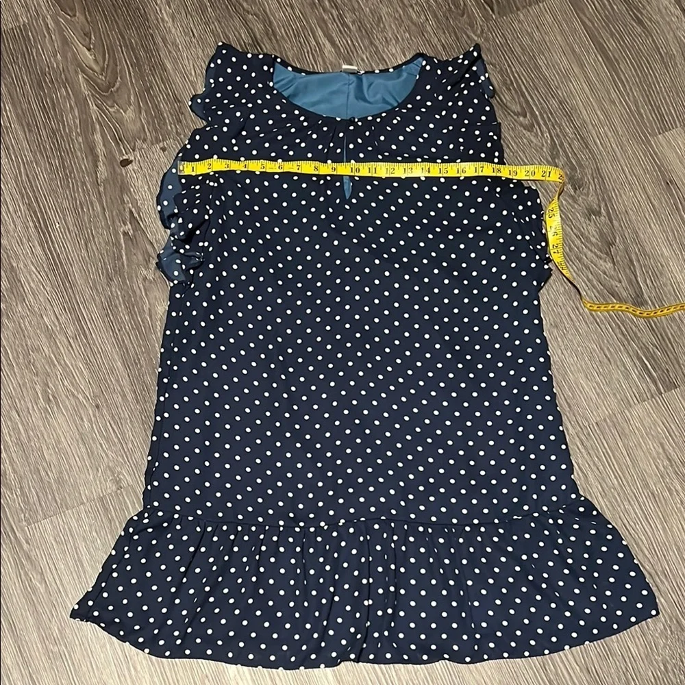 J. Crew Blue and White Tiered Ruffle Midi Dress